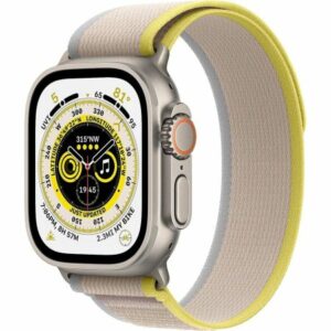 Montre Connectée Apple Watch Ultra Bracelet Trail Jaune/Beige M/L